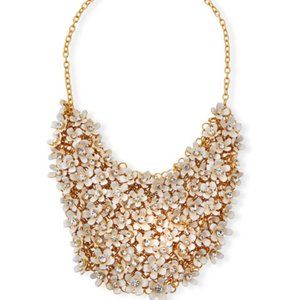 kate spade gold pedal bib statement necklace